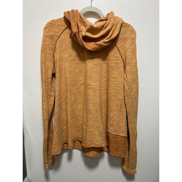 Free People Beach Women One Size One Body Un Corps Gold Orange CowlNeck Pullover - Picture 1 of 4